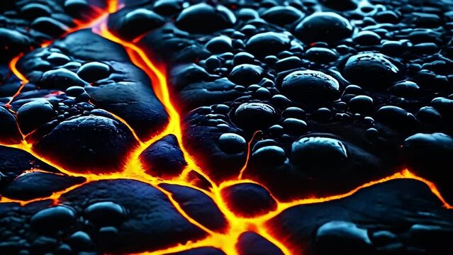 Glowing fluid liquid lava texture