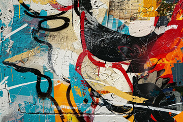 Abstract urban street art vibrant and edgy for modern accessories