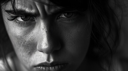 close-up of a person looking frustrated and defeated - Powered by Adobe