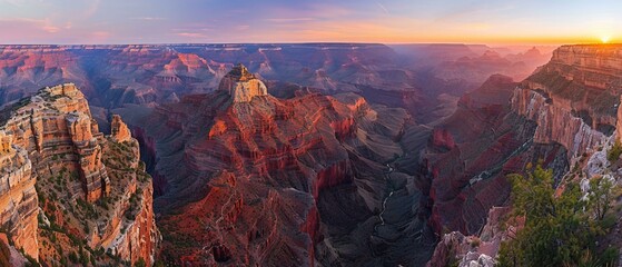 Sunrise over the mountains