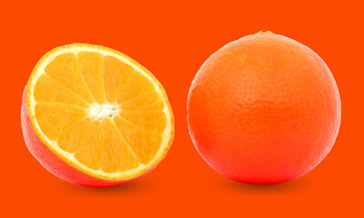 Orange Color Background Fruit Wallpaper