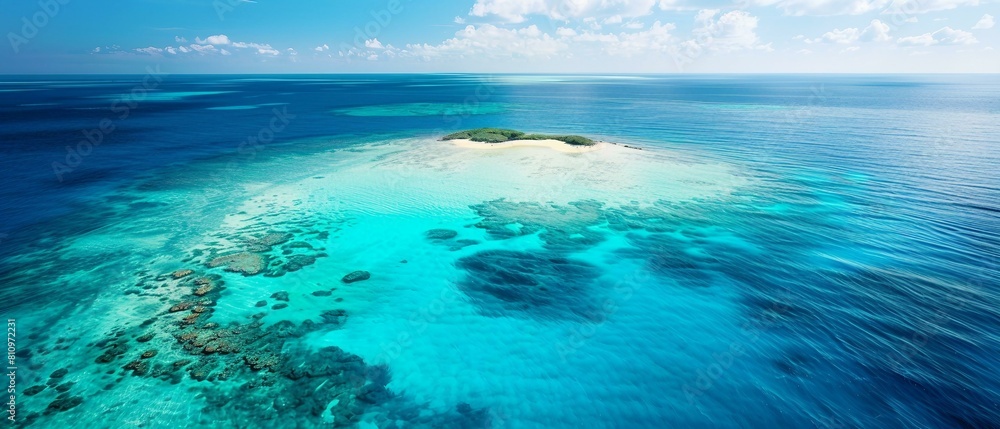 Wall mural View of island