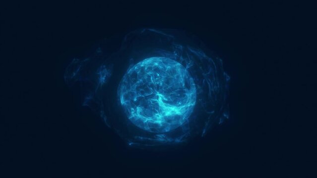 Energetic sphere in 4k quality, innovative imaging. Futuristic and beautiful backgrounds