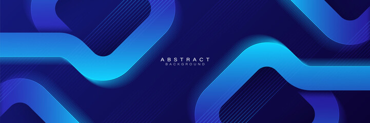 Abstract blue gradient geometric square shape background with diagonal lines. Geometric connection graphic. Modern futuristic concept. Suit for website, business, cover, poster, banner