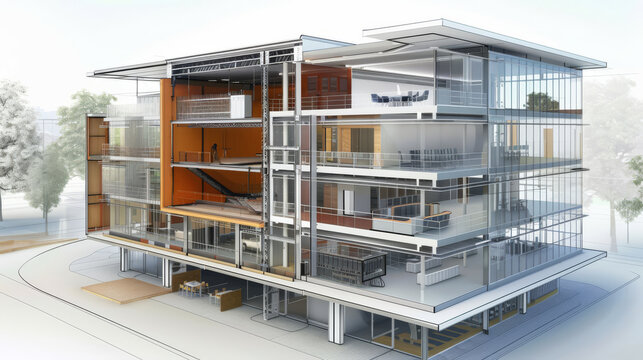 Energy-efficient building designs incorporate passive heating and cooling strategies to minimize reliance on mechanical HVAC systems