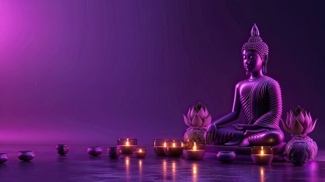 buddha statue at night