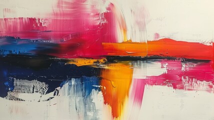 Brighten up your home with an original abstract painting. Full of vibrant colors and energy. Perfect for adding a touch of style to any room.