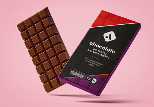 Chocolate Bar Packaging Mockup