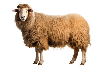A studio photo of a sheep 