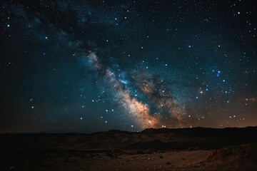 Night Sky Filled With Stars and Milky Way