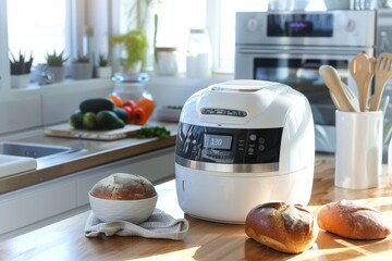 Kitchen Counter With Bread Maker