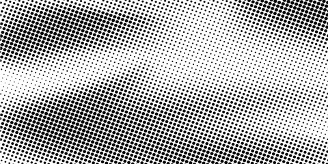Grunge halftone black and white dots texture background. Spotted vector Abstract Texture