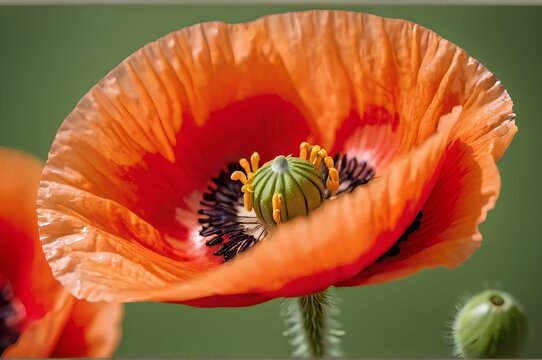 red poppy flower, popy flower, poppy flower in the garden, flower, nature, red, beautiful, poppies