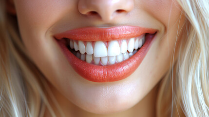 Obraz premium close up of a woman smiling