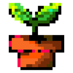 pixel art - plant icon (png)