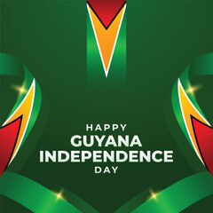 Guyana Independence day design illustration collection