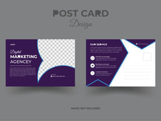 Corporate postcard design template. amazing and modern postcard design. Postcard design template. Postcard real estate, business postcard, postcard template, postcard, postcard layout