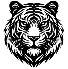 Tiger head illustration