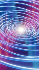 3D holographic swirl background with various colors and an intriguing loop animation, pattern for design. Loops video...