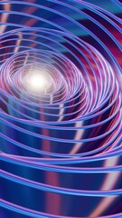 3D holographic swirl background with various colors and an intriguing loop animation, pattern for design. Loops video...