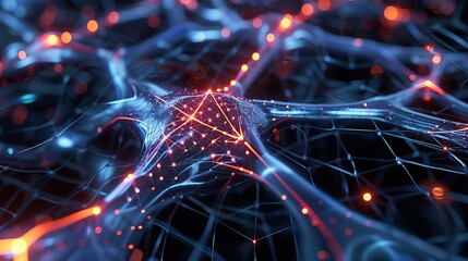 The gentle glow of citrate running through a network of veins, Futuristic , Cyberpunk