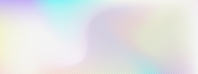 Blurred rainbow light effect with prism refraction, spectral flare vector illustration