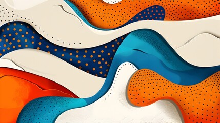 Obraz premium Captivating Fluid Waves of Vivid Colors and Organic Patterns in a Dynamic Abstract Digital