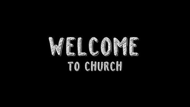 Welcome To Church Alpha Channel
