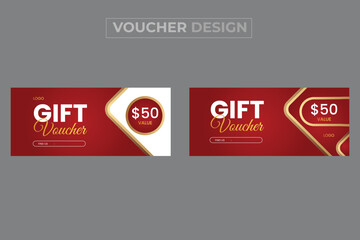 Special gift voucher design template