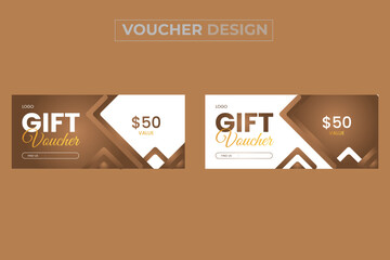 Special gift voucher design template