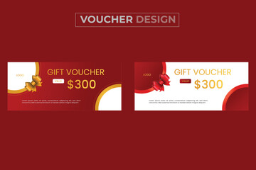 Special gift voucher design template