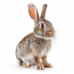 Image of rabbit isolated on white background.