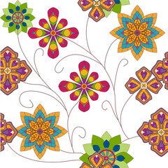 seamless floral background - an illustration for your design project.