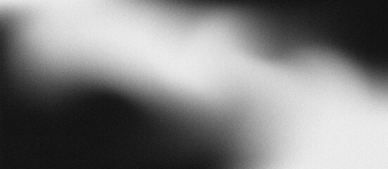 Abstract black and white gradient, grainy texture. Background with glass effect. Minimal design for cover, banner, poster.