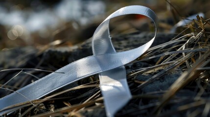 The silver ribbon symbolizes support for Parkinson s disease brain cancer schizophrenia sciatic pain brain disorders or disabilities as well as awareness for stalking