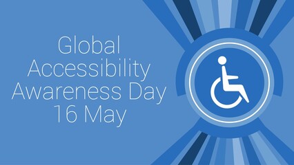 Global Accessibility Awareness Day web banner design illustration 