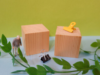 キューブ　2個　テキストスペース　アイキャッチ画像