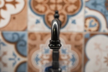 Vintage Faucet (Musluk) Types Background Photo, Uskudar Istanbul, Turkiye (Turkey)