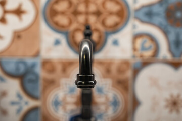 Vintage Faucet (Musluk) Types Background Photo, Uskudar Istanbul, Turkiye (Turkey)