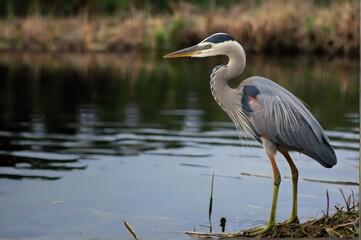 great blue heron ardea cinerea