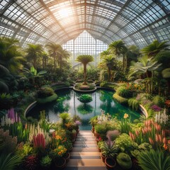greenhouse with plants