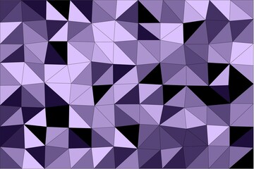 Obraz premium Colorful Purple, Lavender and Black Tiles, Tile Background, Triangle Tiles