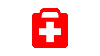 first aid kit sign in vector