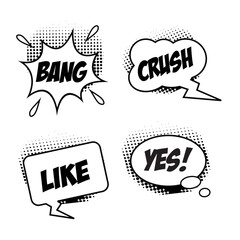comic burst set vector design collection