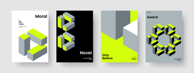 Fototapeta premium Modern Book Cover Design. Geometric Business Presentation Template. Isolated Brochure Layout. Flyer. Banner. Background. Report. Poster. Notebook. Brand Identity. Leaflet. Newsletter. Handbill