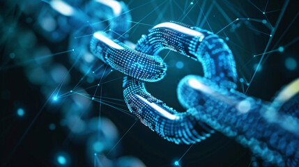Block chain background chain consists of network data