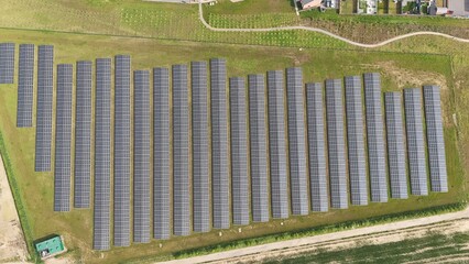 aerial view of Castle Hill Hospital solar power East Riding of Yorkshire, England