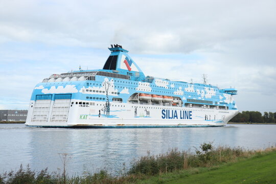 Velsen, the Netherlands - September 25th 2022: Silja Line Galaxy