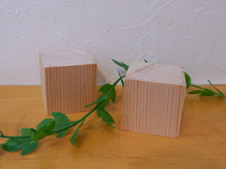 キューブ　2個　テキストスペース　アイキャッチ画像