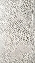 A close up of a white leather texture.